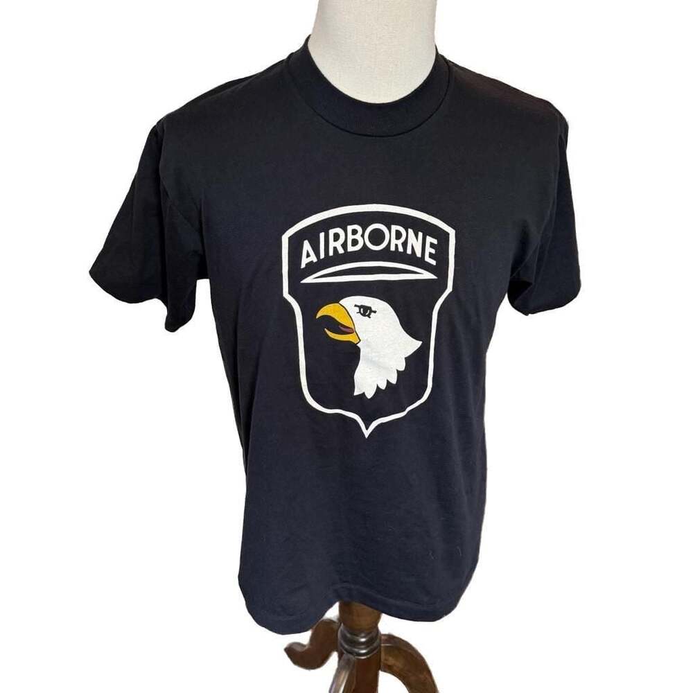 Vintage 90s Screen Stars Best 101st Airborne Division Screaming Eagle T-Shirt Si